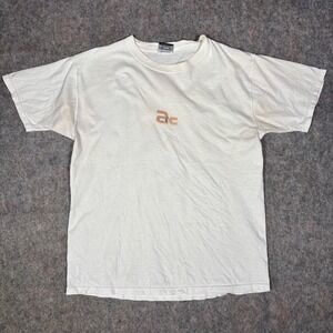 Aaron Chang Pipeline T-Shirt Mens L White Surfing Back Print Vintage Distressed